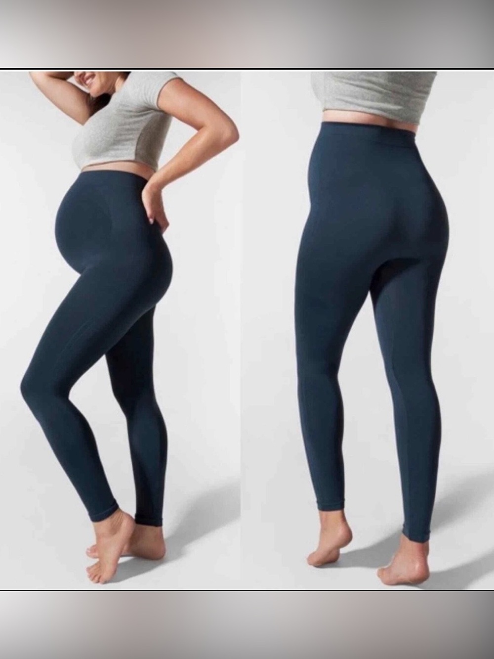 BLANQI Maternity High-Waist Leggings in Navy